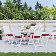 Vidaxl stoelkussens 6 st 40x40x7 cm oxford stof wijnrood - afbeelding 1