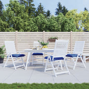 Vidaxl stoelkussens 4 st 40x40x7 cm oxford stof blauw - afbeelding 1