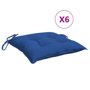 Vidaxl stoelkussens 6 st 40x40x7 cm oxford stof blauw - afbeelding 2