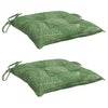 Vidaxl stoelkussens 2 st bladpatroon 40x40x7 cm stof