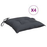 Vidaxl stoelkussens 4 st 50x50x7 cm oxford stof antracietkleurig - afbeelding 2