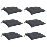 Vidaxl stoelkussens 6 st 50x50x7 cm oxford stof antracietkleurig - afbeelding 3