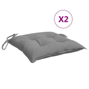 Vidaxl stoelkussens 2 st 50x50x7 cm oxford stof grijs - afbeelding 2