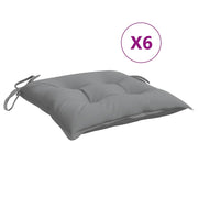 Vidaxl stoelkussens 6 st 50x50x7 cm oxford stof grijs - afbeelding 2