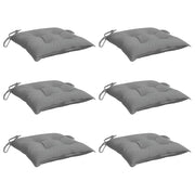 Vidaxl stoelkussens 6 st 50x50x7 cm oxford stof grijs - afbeelding 3