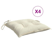 Vidaxl stoelkussens 4 st 50x50x7 cm oxford stof crèmewit - afbeelding 2