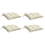 Vidaxl stoelkussens 4 st 50x50x7 cm oxford stof crèmewit - afbeelding 3