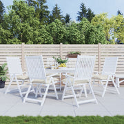 Vidaxl stoelkussens 6 st 50x50x7 cm oxford stof crèmewit - afbeelding 1