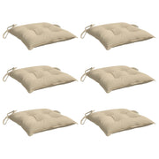 Vidaxl palletkussens 6 st 50x50x7 cm oxford stof beige - afbeelding 3