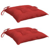 Vidaxl palletkussens 2 st 50x50x7 cm oxford stof rood