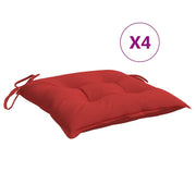 Vidaxl palletkussens 4 st 50x50x7 cm oxford stof rood - afbeelding 2