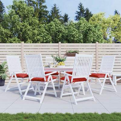 Vidaxl palletkussens 6 st 50x50x7 cm oxford stof rood