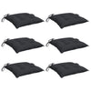 Vidaxl palletkussens 6 st 50x50x7 cm oxford stof zwart