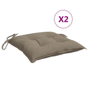 Vidaxl palletkussens 2 st 50x50x7 cm oxford stof taupe - afbeelding 2