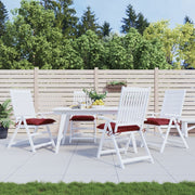 Vidaxl palletkussens 4 st 50x50x7 cm oxford stof wijnrood - afbeelding 1