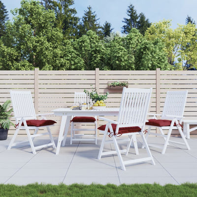 Vidaxl palletkussens 4 st 50x50x7 cm oxford stof wijnrood