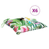 Vidaxl stoelkussens 6 st 50x50x7 cm stof meerkleurig