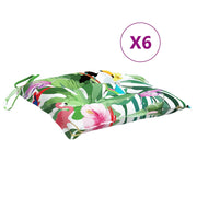 Vidaxl stoelkussens 6 st 50x50x7 cm stof meerkleurig - afbeelding 2