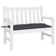 Vidaxl tuinbankkussen 100x50x7 cm oxford stof zwart