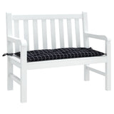 Vidaxl tuinbankkussen 180x50x7 cm oxford stof ruitpatroon zwart - afbeelding 3