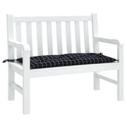 Vidaxl tuinbankkussen 180x50x7 cm oxford stof ruitpatroon zwart - afbeelding 3