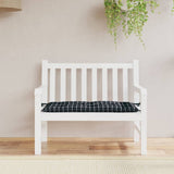 Vidaxl tuinbankkussen 180x50x7 cm oxford stof ruitpatroon zwart - afbeelding 1