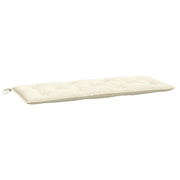Vidaxl tuinbankkussen 120x50x7 cm oxford stof crèmekleurig - afbeelding 2