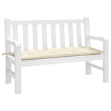 Vidaxl tuinbankkussen 120x50x7 cm oxford stof crèmekleurig - afbeelding 1