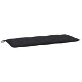 Vidaxl tuinbankkussen 120x50x7 cm oxford stof zwart - afbeelding 2