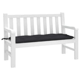 Vidaxl tuinbankkussen 120x50x7 cm oxford stof zwart - afbeelding 1