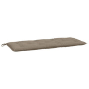Vidaxl tuinbankkussen 120x50x7 cm oxford stof taupe - afbeelding 2