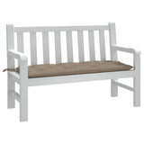 Vidaxl tuinbankkussen 120x50x7 cm oxford stof taupe - afbeelding 1
