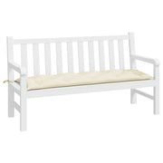 Vidaxl tuinbankkussen 150x50x7 cm oxford stof crèmekleurig - afbeelding 3