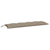 Vidaxl tuinbankkussen 150x50x7 cm oxford stof taupe