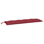Vidaxl tuinbankkussen 150x50x7 cm oxford stof wijnrood - afbeelding 2