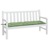 Vidaxl tuinbankkussen 150x50x7 cm oxford stof bladpatroon - afbeelding 3