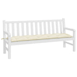Vidaxl tuinbankkussen 180x50x7 cm oxford stof crèmekleurig - afbeelding 3