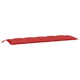 Vidaxl tuinbankkussen 180x50x7 cm oxford stof rood - afbeelding 2