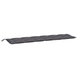 Vidaxl tuinbankkussen 200x50x7 cm oxford stof antracietkleurig - afbeelding 2