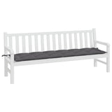 Vidaxl tuinbankkussen 200x50x7 cm oxford stof antracietkleurig - afbeelding 3