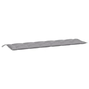 Vidaxl tuinbankkussen 200x50x7 cm oxford stof grijs - afbeelding 2