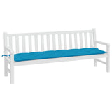 Vidaxl tuinbankkussen 200x50x7 cm oxford stof lichtblauw - afbeelding 3