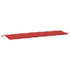 Vidaxl tuinbankkussen 200x50x7 cm stof rood