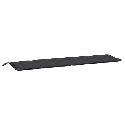 Vidaxl tuinbankkussen 200x50x7 cm stof zwart