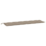 Vidaxl tuinbankkussen 200x50x7 cm oxford stof taupe - afbeelding 2