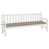 Vidaxl tuinbankkussen 200x50x7 cm oxford stof taupe - afbeelding 3