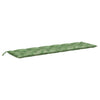 Vidaxl tuinbankkussen bladpatroon 200x50x7 cm stof