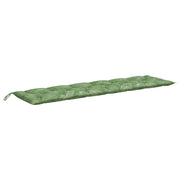 Vidaxl tuinbankkussen bladpatroon 200x50x7 cm stof - afbeelding 2