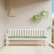 Vidaxl tuinbankkussen bladpatroon 200x50x7 cm stof - afbeelding 1