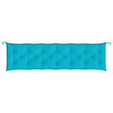 Vidaxl tuinbankkussen 200x50x7 cm stof turquoise - afbeelding 3